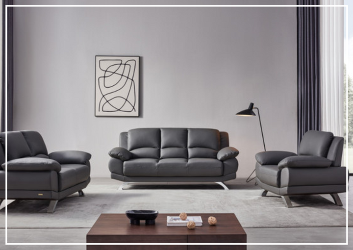 Gio Italia BL Leather Loveseat