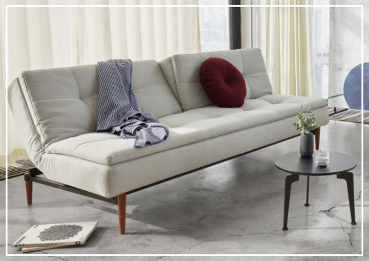 Innovation Living Dublexo Styletto 2-Seater Fabric Sleeper Sofa With Three Color Option-Jennihome