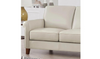 Laguna 2-Seater Leather Loveseat with Elegant Rolled Arms