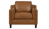 Hydeline Bella Leather Chair with Cushioned Backrest