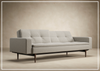 Innovation Living Dublexo Styletto 2-Seater Fabric Sleeper Sofa With Three Color Option-Jennihome