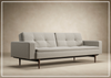 Innovation Living Dublexo Styletto 2-Seater Fabric Sleeper Sofa With Three Color Option-Jennihome