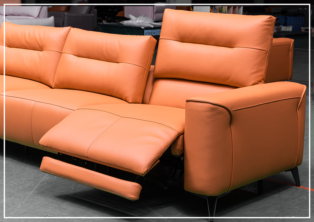 Klaussner Alessandro 3-Seater Leather Power Recliner Sofa