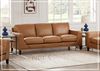 Hydeline Soma Leather Brown Sofa-Jennihome