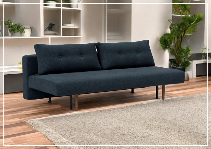 Innovation Living Recast Dark Styletto Fabric Sleeper Sofa-Jennihome
