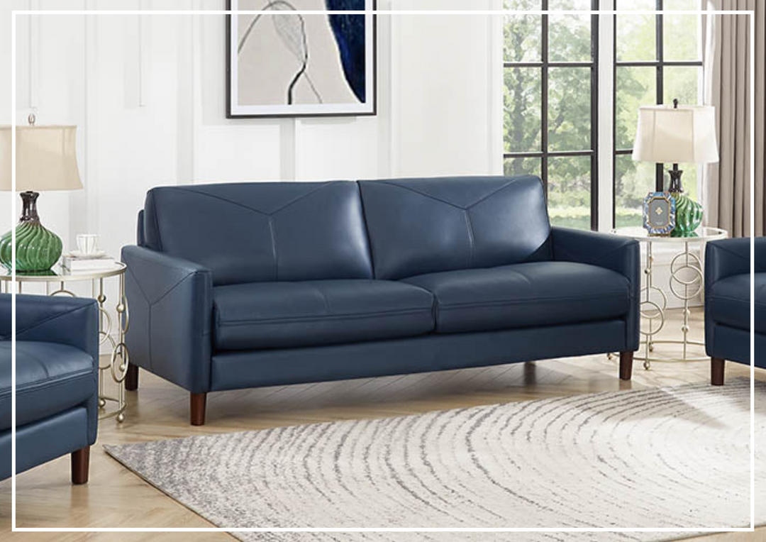 Hydeline Yorkdale Premium Top-Grain Leather Sofa-Jennihome