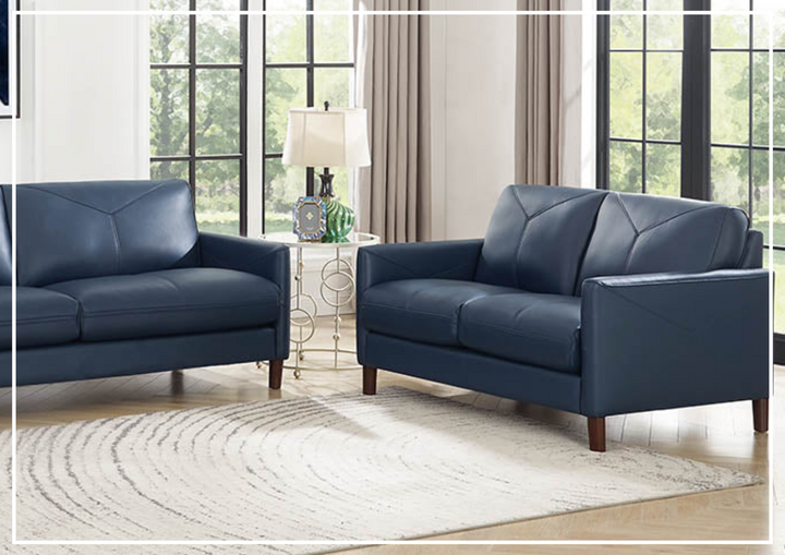 Hydeline Yorkdale Premium Top-Grain Leather Loveseat-Jennihome