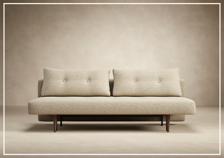 Innovation Living Recast Dark Styletto Fabric Sleeper Sofa-Jennihome
