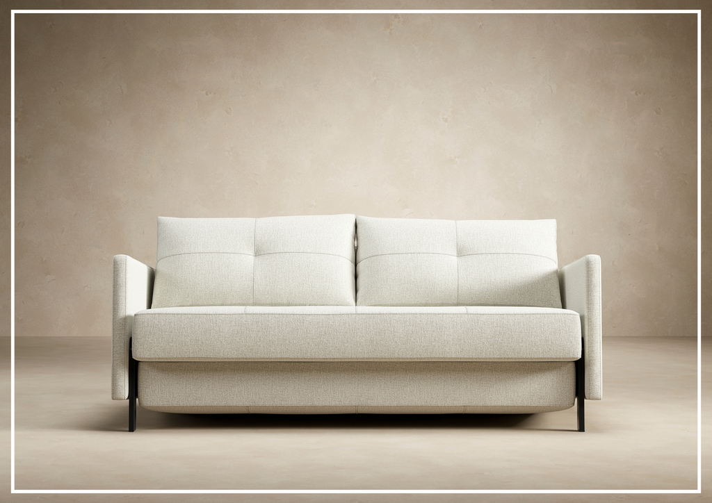 Innovation Living Cubed Fabric 2-Seater Queen Sized Sofa Bed-JENNIHOME