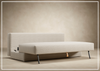Innovation Living Osvald Two-Seater Fabric Sleeper Sofa With Three Color Option-Jennihome