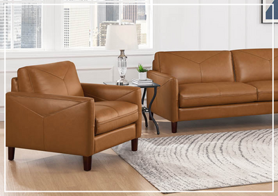 Hydeline Yorkdale Premium Top-Grain Leather Chair-Jennihome