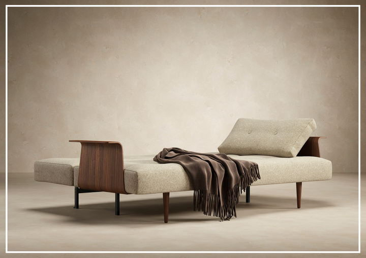 Innovation Living Recast Dark Styletto Fabric Sleeper Sofa-Jennihome