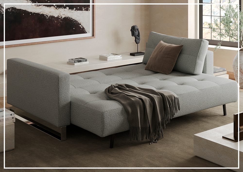 Innovation Living Cassius 2-Seater Fabric Sleeper Sofa-JENNIHOME