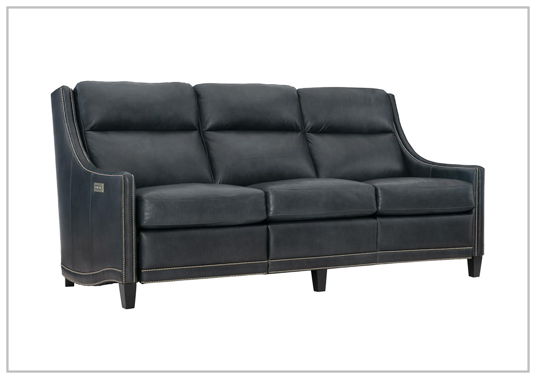 Bernhardt Richmond 3-Seater Leather Power Motion Sofa in Black