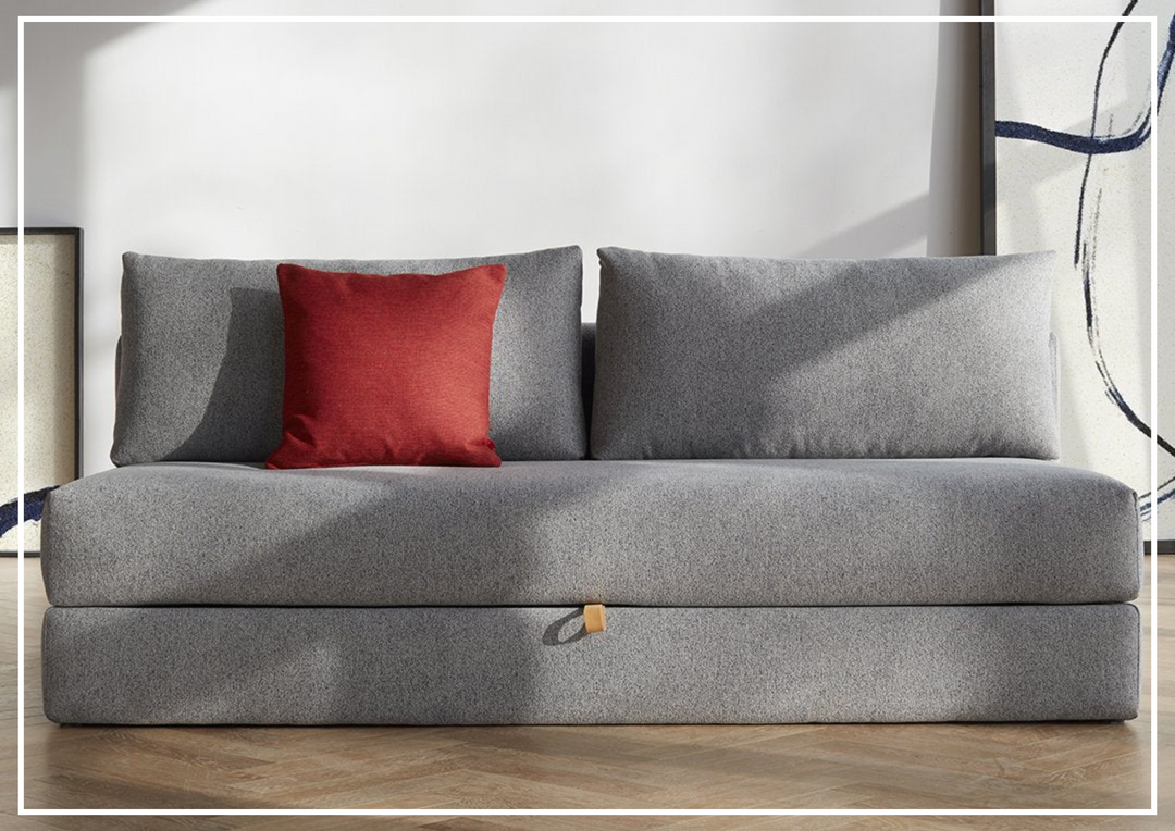 Innovation Living Osvald Two-Seater Fabric Sleeper Sofa With Three Color Option-Jennihome