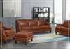 Hydeline Camano Leather Sofa With Nail-Head Finish