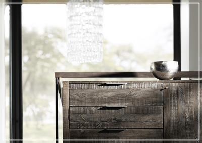 Bernhardt Payson Square 64'' Solid Wood Buffet Table - JENNIHOME