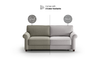 Luonto Casey Fabric King Sofa Sleeper with Hybrid Function