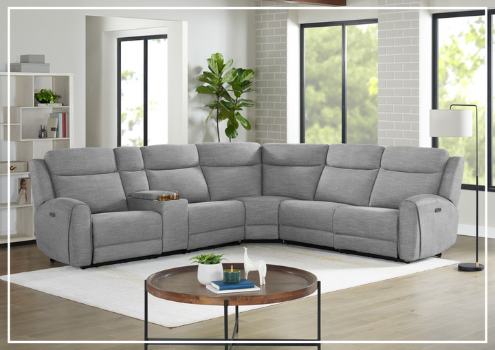 Gio Italia Wonder 6 Piece Reclining Sectional Sofa-Jennihome