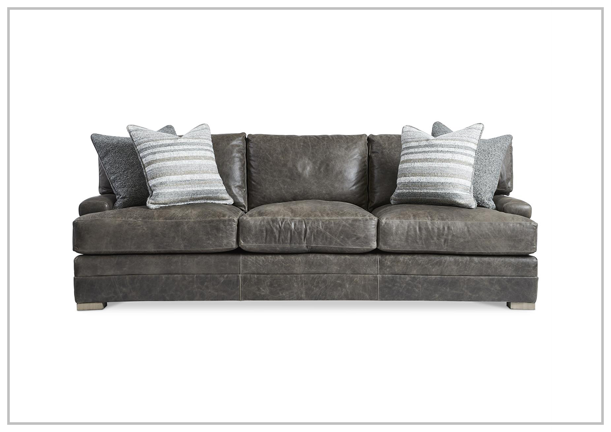 Bernhardt Burnham Leather Sofa- sofabed