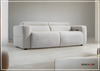 Lucca 92.5" Fabric Power Recliner Sofa with USB Charging Port - Jennihome