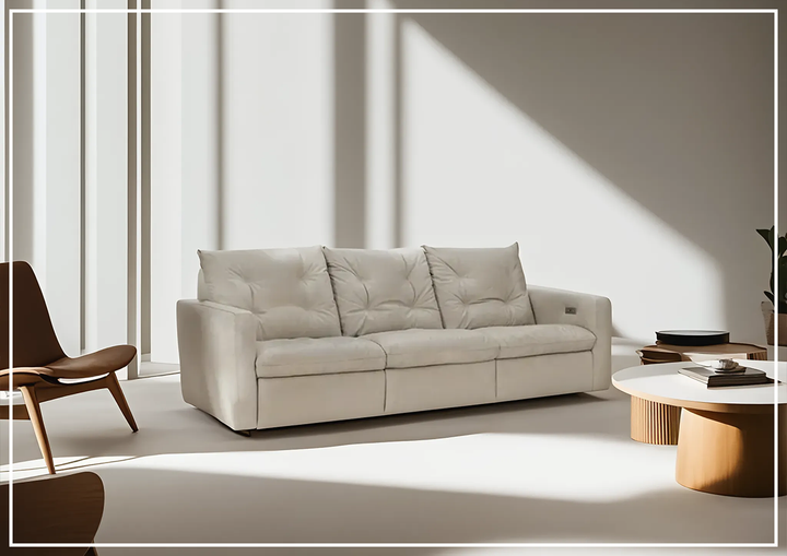 Bernhardt Kaya 3-Seater Leather Power Motion Sofa