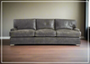 Burnham Leather Sofa by Bernhardt in Distressed Leather Look