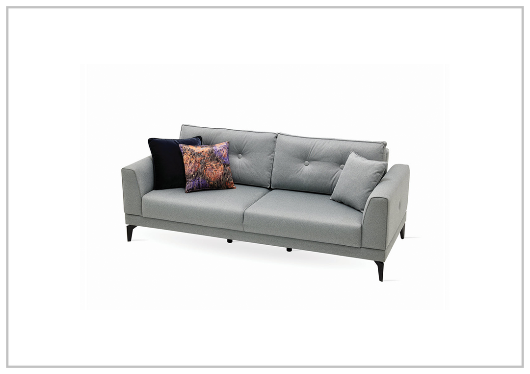 Enza Home Cordell 3-Seater Fabric Sofa Bed with Track Arms