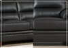 Hydeline Luxor Leather Loveseat With Wooden Legs