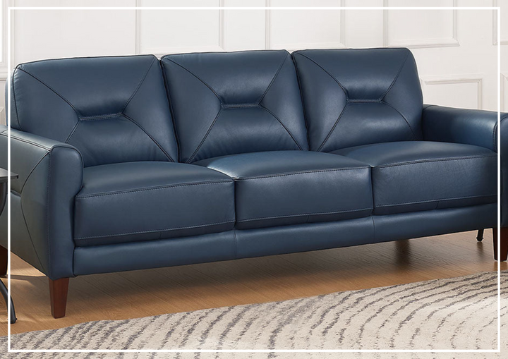 Hydeline Mavis Premium Top-Grain Leather Sofa-Jennihome