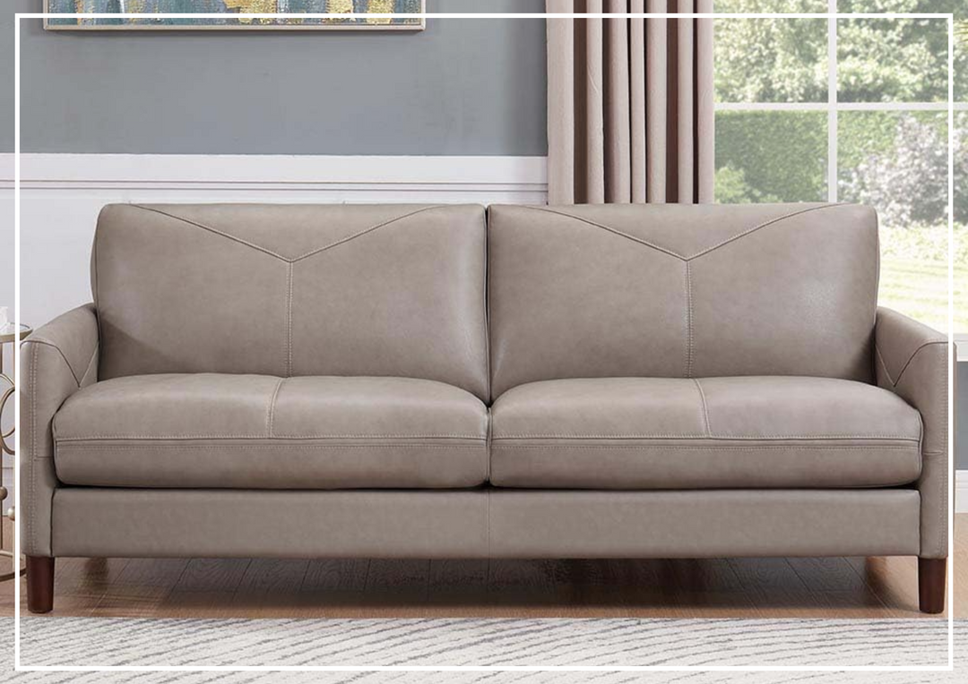 Hydeline Yorkdale Premium Top-Grain Leather Sofa-Jennihome