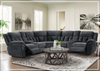 Klaussner McCobb 7-Piece Gray Recliner Sectional Sofa-Jennihome