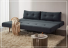 Innovation Living Recast Dark Styletto Fabric Sleeper Sofa-Jennihome