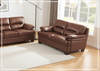 Hydeline Luxor Leather Loveseat With Wooden Legs-Jennihome