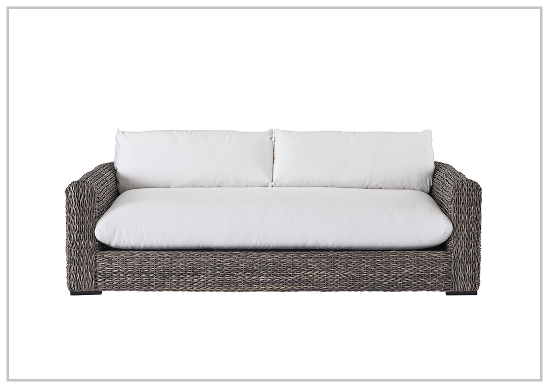 Gio Italia Coastal Living Outdoor Montauk Sofa in Tawny-Finished Wicker