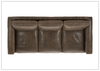 Bernhardt Dawkins Leather Sofa with Walnut Finish- Jennihome