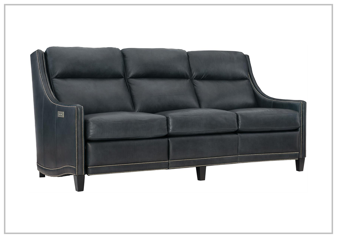 Bernhardt Richmond 3-Seater Leather Power Motion Sofa in Black