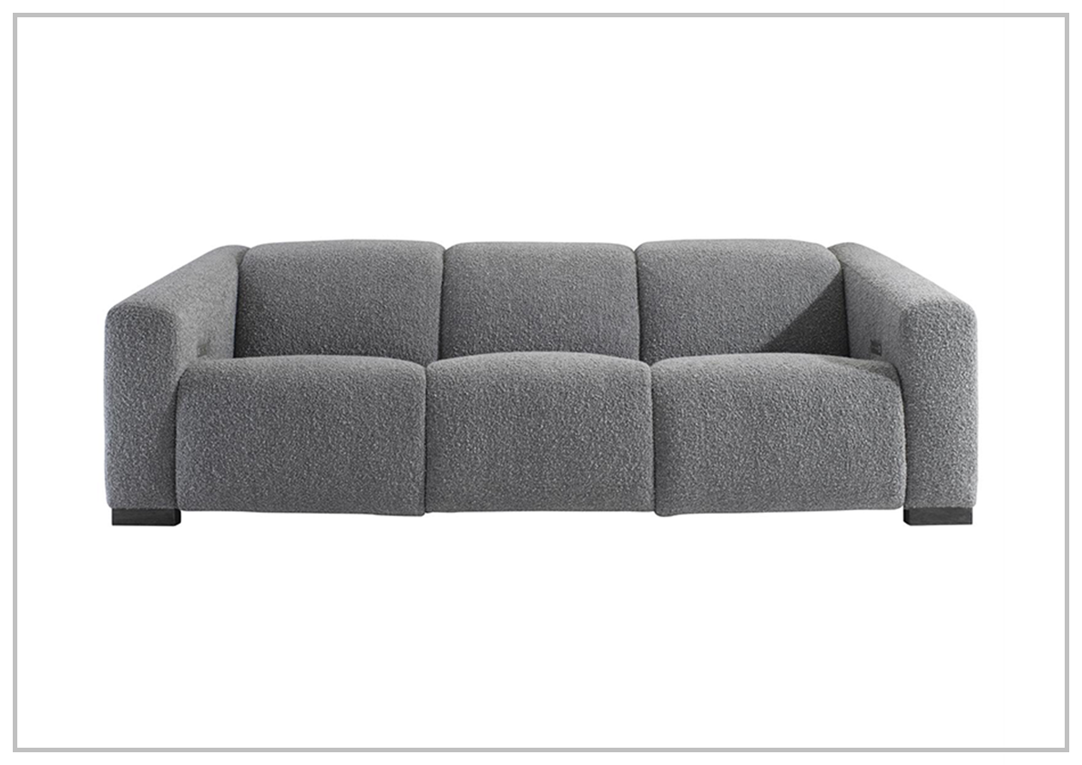 Bernhardt Siena 3-Seater Fabric Power Motion Sofa in Smoke Gray