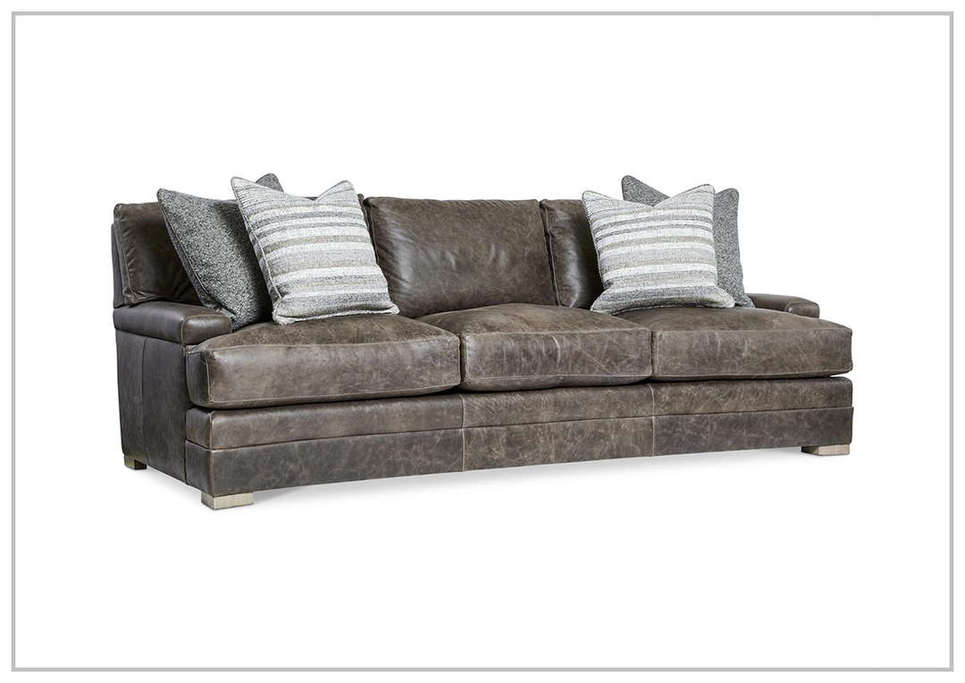 Bernhardt Burnham Leather Sofa-Jennihome