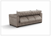 Digio Leather Callas 3-Seater Queen Sleeper Sofa in Gray