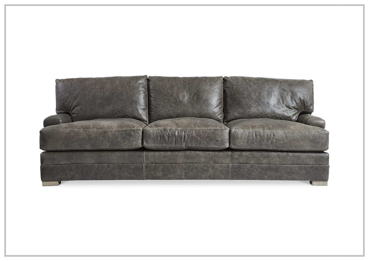 Bernhardt Burnham Leather Sofa- sofabed