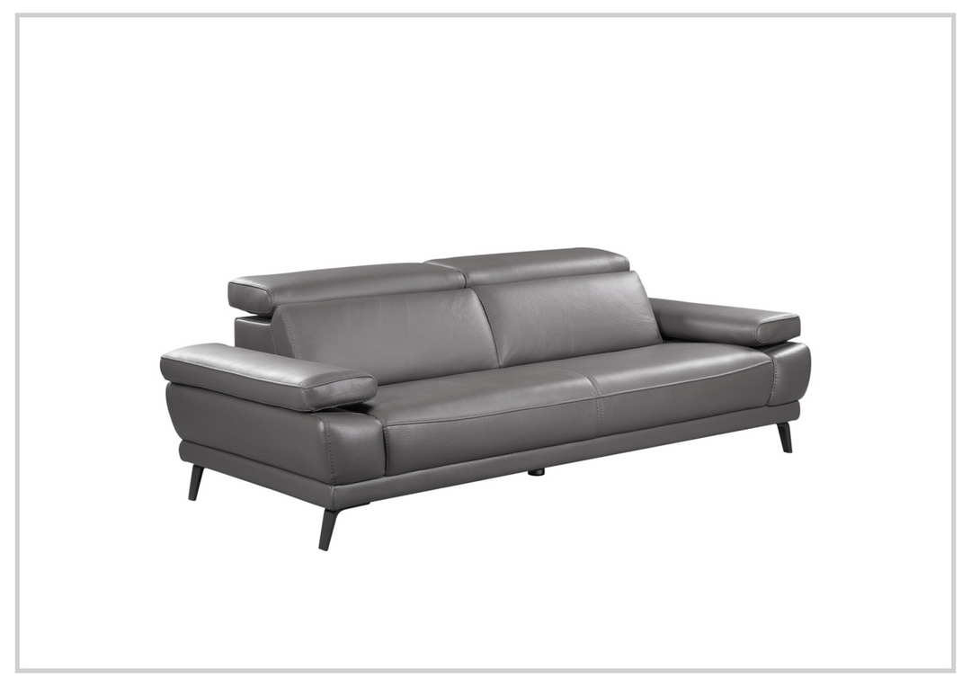 Mercer Leather Sofa with Adjustable Headrests