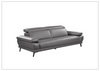 Mercer Leather Sofa with Adjustable Headrests