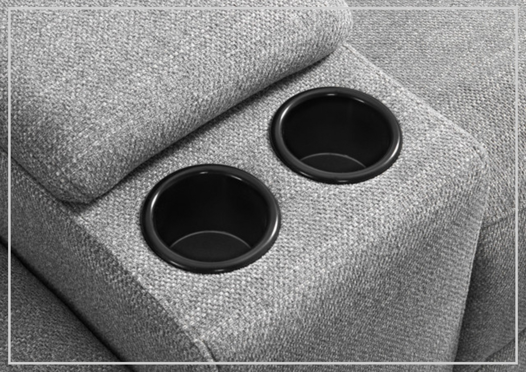 Gio Italia Wonder Sofa With Left-Arm and Right-Arm Recliners