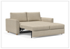 Innovation Living Neah Fabric Sleeper Sofa – Queen-Size 2-Seater Couch-Jennihome