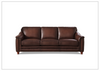 Hydeline Belfast Leather Sofa With Nail-Head Finish