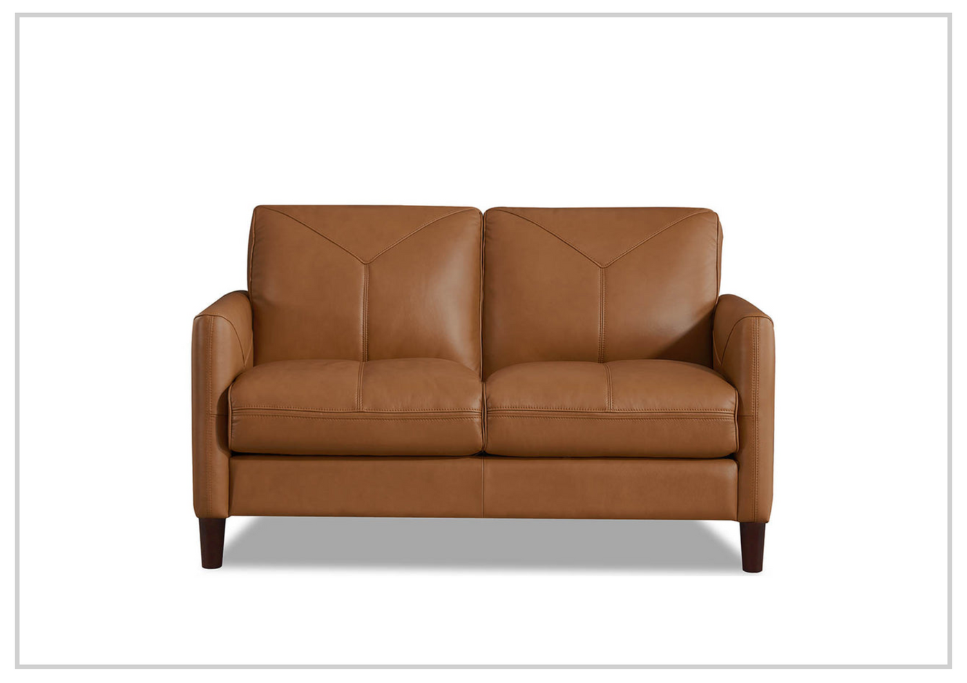 Hydeline Yorkdale Premium Top-Grain Leather Loveseat-Jennihome