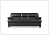 Hydeline Luxor Leather Sofa With Wooden Legs-Jennihome