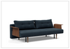 Innovation Living Recast Dark Styletto Fabric Sleeper Sofa-Jennihome