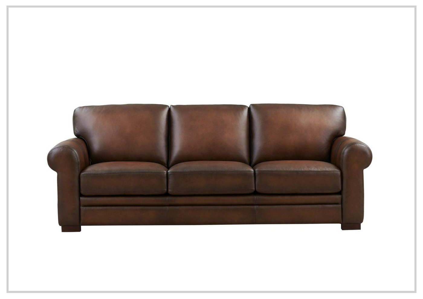 Hydeline Brookfield Premium Top-Grain Leather Sofa-Jennihome